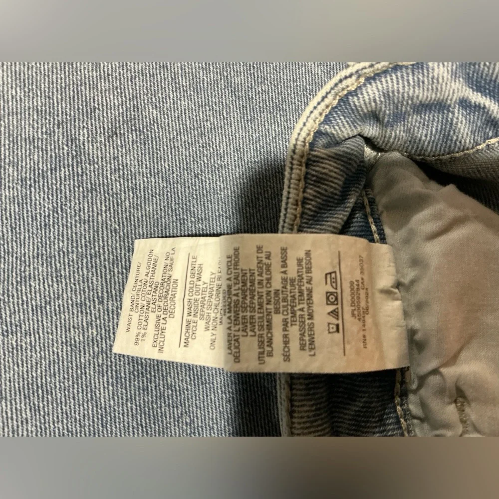 Joe's Jeans High Rise Faded Wash Straight Leg Sandblasted Contrasted Sz 29 New - Picture 13 of 16